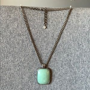 Lucky Brand Silver Turquoise Necklace
